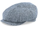【★スーパーSALE★6/11午前2時迄】Cth Ericson 【 Alan Sr. Harris Tweed Black/Grey Flat Cap - 】...
