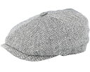 ステットソン Stetson 【 Hatteras Silk Black/White Flat Cap - 】 キャップ 帽子 バッグ 小物 ブランド雑貨 帽子 メンズ帽子 キャップ