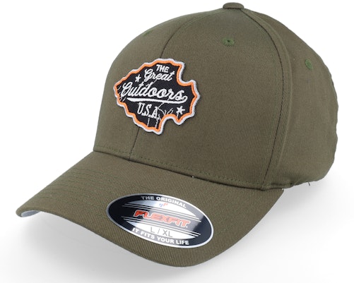Wild Spirit 【 The Great Outdoors Usa Olive Flexfit - 】 olive オリーブ バッグ 小物 ブランド雑貨 帽子 メンズ帽子 キャップ