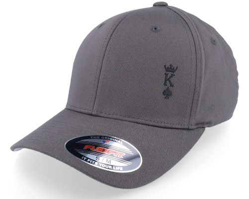 アイコニック Iconic 【 Poker King Crown Dark Grey Flexfit Wooly Combed - 】 灰色 グレー バッグ 小物 ブランド雑貨 帽子 メンズ帽子 キャップ