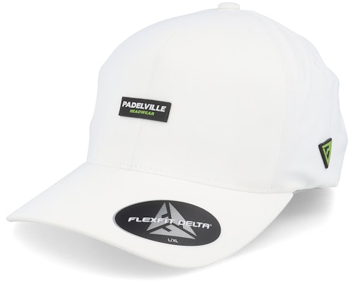 【★Fashion THE SALE★7/12午前10時迄】Padelville 【 Padel Headwear Neon Rubber White Delta Flexfit - White 】 ラバー 白色 ホワイト バッグ 小物 ブランド雑貨 帽子 メンズ帽子 キャップ 白色 ホワイト