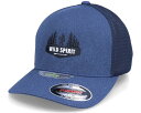 【★スーパーSALE★6/11午前2時迄】Wild Spirit 【 Forest Walker Logo Mesh Melange Navy Flexfit - 】 フォレスト ロゴ 紺色 ネイビー バッグ 小物 ブランド雑貨 帽子 メンズ帽子 キャップ(4)
