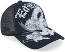 エドハーディー Ed Hardy 【 Goth Dragon Twill Front Mesh Black A-Frame Trucker - 】 ドラゴン 黒色 ブラック トラッカー バッグ 小物 ブランド雑貨 帽子 メンズ帽子 キャップ
