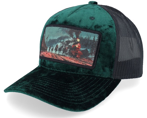 Calza Pennello 【 Western Outlaws & Cowboys Velvet Green/Black A-Frame Trucker - 】 ウェスタン カウボーイズ トラッカー バッグ 小物 ブランド雑貨 帽子 メンズ帽子 キャップ