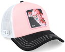 Capslab 【 Dragon Ball Buu White/Pink Black A-Frame Trucker - 】 ドラゴン 黒色 ブラック トラッカー バッグ 小物 ブランド雑貨 帽子 メンズ帽子 キャップ