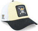 Capslab 【 One Piece Straw Hat Crew White/Beige/Black A-Frame Trucker - 】 クルー トラッカー バッグ 小物 ブランド雑貨 帽子 メンズ帽子 キャップ