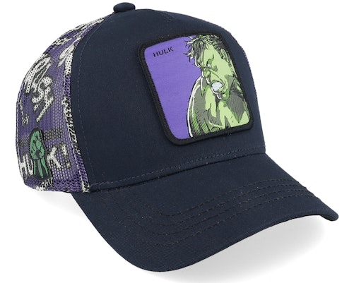 Capslab 【 Marvel Hulk Blue A-Frame Trucker - 】 青色 ブルー トラッカー バッグ 小物 ブランド雑貨 帽子 メンズ帽子 キャップ