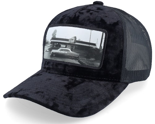 Calza Pennello 【 Car & Drive-Through Velvet Black A-Frame Trucker - Black 】 黒色 ブラック トラッカー バッグ 小物 ブランド雑貨 帽子 メンズ帽子 キャップ 黒色 ブラック Calza Pennello 【 Car & Drive-Through Velvet Black A-Frame Trucker - Black 】 黒色 ブラック トラッカー バッグ 小物 ブランド雑貨 帽子 メンズ帽子 キャップ 黒色 ブラック