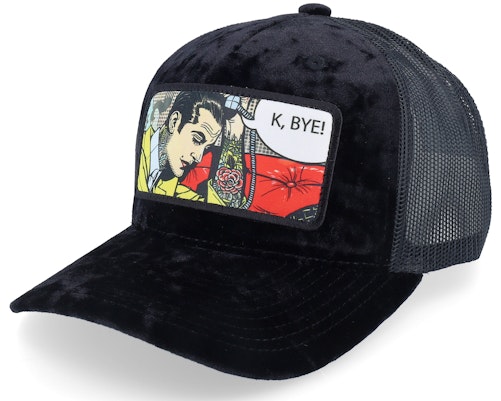 Calza Pennello 【 K Bye. Pop Art Velvet Black A-Frame Trucker - 】 アート 黒色 ブラック トラッカー バッグ 小物 ブランド雑貨 帽子 メンズ帽子 キャップ Calza Pennello 【 K Bye. Pop Art Velvet Black A-Frame Trucker - 】 アート 黒色 ブラック トラッカー バッグ 小物 ブランド雑貨 帽子 メンズ帽子 キャップ