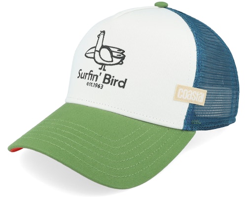 Coastal 【 Hft Surfin Bird Blue/White/Olive Trucker - 】 トラッカー バッグ 小物 ブランド雑貨 帽子 メンズ帽子 キャップ