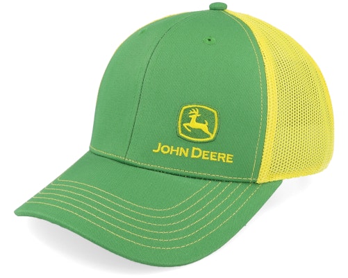John Deere 【 Current Front Left Emb Yellow/Green Trucker - 】 トラッカー バッグ 小物 ブランド雑貨 帽子 メンズ帽子 キャップ
