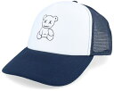 【★スーパーSALE★9/11深夜2時迄】アイコニック Iconic 【 Teddy White/Navy Foam Trucker - White, Blue 】 トラッカー バッグ 小物 ブランド雑貨 帽子 メンズ帽子 キャップ 青色 ブルー
