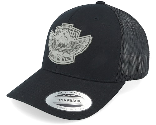 Born To Ride 【 Custom Motorcycles Grey Patch Black Trucker - 】 灰色 グレー 黒色 ブラック トラッカー バッグ 小物 ブランド雑貨 帽子 メンズ帽子 キャップ