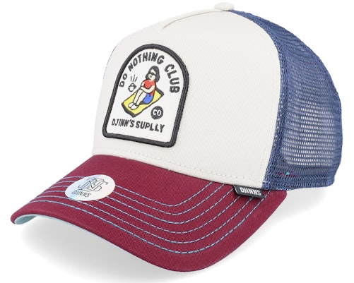 【★スーパーSALE★6/11午前2時迄】Djinns 【 Do Nothing Club New Offwhite/Wine Trucker - 】 クラブ トラッカー バッグ 小物 ブランド雑貨 帽子 メンズ帽子 キャップ 【★スーパーSALE★6/11午前2時迄】Djinns 【 Do Nothing Club New Offwhite/Wine Trucker - 】 クラブ トラッカー バッグ 小物 ブランド雑貨 帽子 メンズ帽子 キャップ