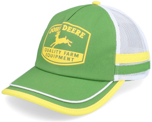 【John Deere Cotton/Twill Mesh Green Trucker - John Deere】green 緑・グリーン トラッカー