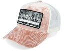 【★Fashion THE SALE★7/12午前10時迄】Public Domain 【 Last Supper Peach/Ivory Velvet Trucker - Pink 】 トラッカー バッグ 小物 ブランド雑貨 帽子 メンズ帽子 キャップ pink ピンク(4)