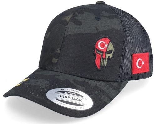 Army Head 【 Turkiye Army Skull Multicam Black Trucker - 】 アーミー 黒色 ブラック トラッカー バッグ 小物 ブランド雑貨 帽子 メンズ帽子 キャップ