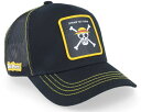 Capslab 【 One Piece Logo Black Trucker - 】 ロゴ 黒色 ブラック トラッカー バッグ 小物 ブランド雑貨 帽子 メンズ...