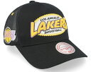 ミッチェル&ネス Mitchell & Ness 【 Los Angeles Lakers Team Seal Hwc Black Trucker - Black 】 Lakers レイカーズ Team チーム 黒色 ブラック トラッカー バッグ 小物 ブランド雑貨 帽子 メンズ帽子 キャップ 黒色(4)