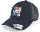【★スーパーSALE★6/11午前2時迄】Looney Tunes 【 Bugs Bunny And The Wave Black Trucker - 】 Wave ウェーブ・ウェイブ 黒色 ブラック トラッカー バッグ 小物 ブランド雑貨 帽子 メンズ帽子 キャップ(4)