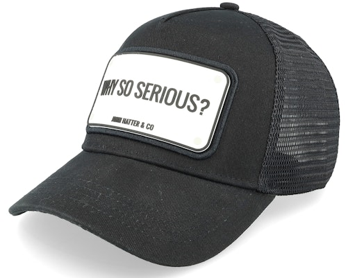 【★Fashion THE SALE★7/12午前10時迄】John Hatter & Co 【 Why So Serious? Black Trucker - 】 黒色 ブラック トラッカー バッグ 小物 ブランド雑貨 帽子 メンズ帽子 キャップ 【★Fashion THE SALE★7/12午前10時迄】John Hatter & Co 【 Why So Serious? Black Trucker - 】 黒色 ブラック トラッカー バッグ 小物 ブランド雑貨 帽子 メンズ帽子 キャップ