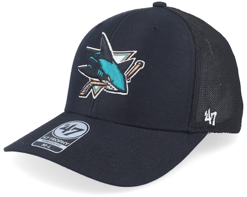 フォーティーセブンブランド 47 Brand 【 San Jose Sharks Nhl Trophy Black Trucker - 】 シャークス 黒色 ブラック トラッカー バッグ 小物 ブランド雑貨 帽子 メンズ帽子 キャップ