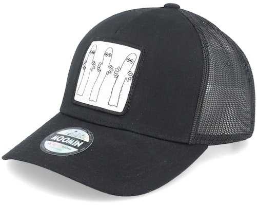 Moomin 【 The Hattifatteners Black Trucker - 】 黒色 ブラック トラッカー バッグ 小物 ブランド雑貨 帽子 メンズ帽子 キャップ