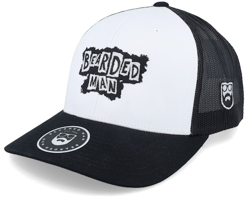 Bearded Man 【 British Punk Logo Black/White/Black Trucker - 】 ロゴ トラッカー バッグ 小物 ブランド雑貨 帽子 メンズ帽子 キャップ