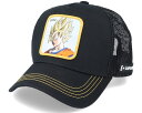Capslab 【 Dragon Ball Z Goku 4 Black Trucker - Black 】 ドラゴン 黒色 ブラック トラッカー バッグ 小物 ブランド雑貨 帽子 メンズ帽子 キャップ 黒色 ブラック