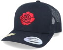 アイコニック Iconic 【 Organic Red Rose Petal Black Trucker - 】 Red 赤・レッド Rose ローズ 黒色 ブラック トラッカー バッグ 小物 ブランド雑貨 帽子 メンズ帽子 キャップ