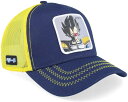Capslab 【 Dragon Ball Vegeta Navy/Yellow Trucker - Blue 】 ドラゴン トラッカー バッグ 小物 ブランド雑貨 帽子 メンズ帽子 キャップ 青色 ブルー