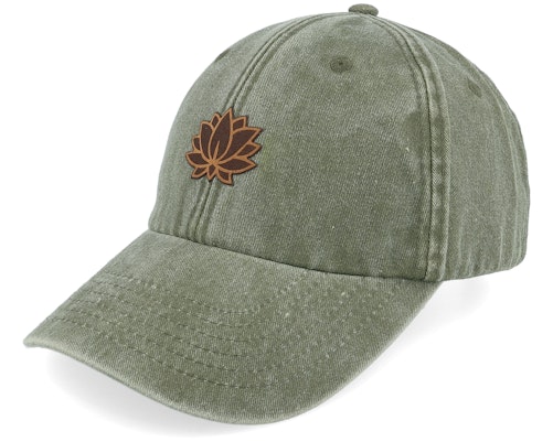 Wild Spirit 【 Lotus Flower Engraved Patch Washed Olive Dad Cap - 】 olive オリーブ キャップ 帽子 バッグ 小物 ブランド雑貨 帽子 メンズ帽子 キャップ