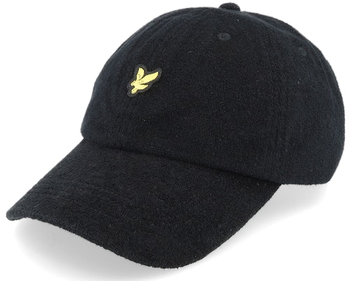 ライルアンドスコット Lyle & Scott 【 Terry Towelling Baseball Cap Jet Black Dad Cap - 】 ベースボール キャップ 帽子 黒色 ブラック キャップ 帽子 バッグ 小物 ブランド雑貨 帽子 メンズ帽子 キャップ