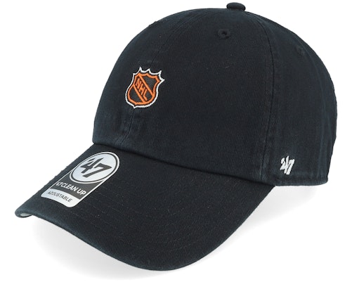 【★スーパーSALE★6/11午前2時迄】フォーティーセブンブランド 47 Brand 【 Nhl Logo Base Runner Clean Up Black Dad Cap - 】 ロゴ 黒色 ブラック キャップ 帽子 バッグ 小物 ブランド雑貨 帽子 メンズ帽子 キャップ