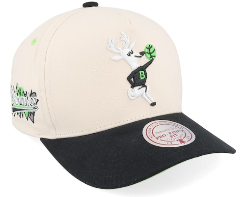 ミッチェル&ネス Mitchell & Ness 【 Milwaukee Bucks Overspray Pro Off White/Black A-Frame Adjustable - 】 ミルウォーキー バックス プロ バッグ 小物 ブランド雑貨 帽子 メンズ帽子 キャップ
