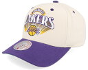 ミッチェル&ネス Mitchell & Ness 【 Los Angeles Lakers Horizon Pro Off White/Purple Adjustable - White 】 Lakers レイカーズ プロ バッグ 小物 ブランド雑貨 帽子 メンズ帽子 キャップ 白色 ホワイト(4)