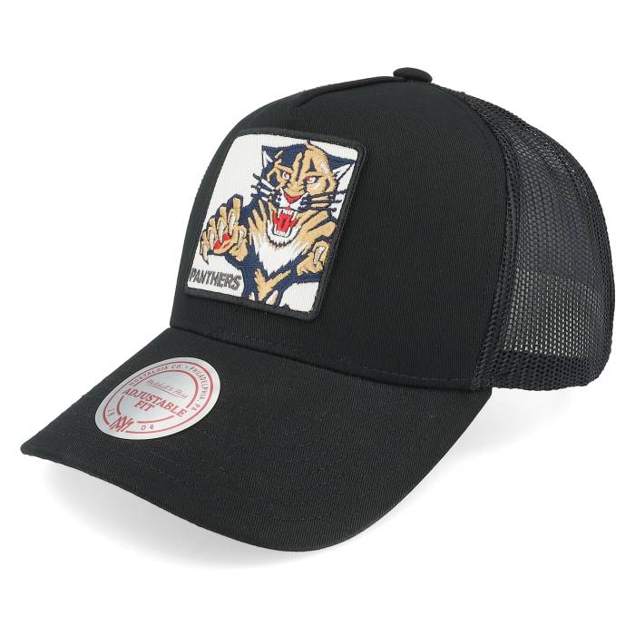 【★スーパーSALE★3/11深夜2時迄】ミッチェル&ネス Mitchell & Ness 【 Hatstore Exclusive X Florida Panthers In Your Face Black Trucker Men Black 】 フロリダ パンサーズ 黒色 ブラック トラッカー バッグ 小物 ブランド雑貨 帽子 メンズ帽子 キャッ