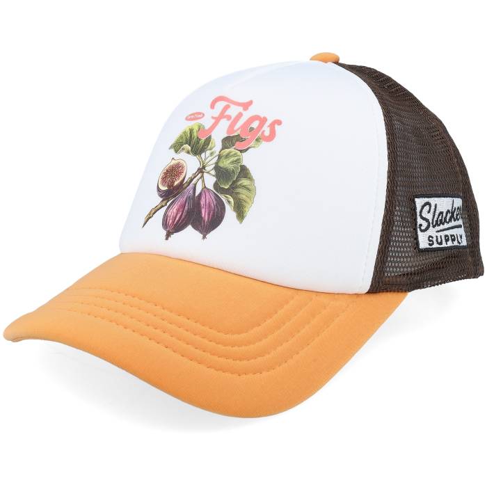 Slacker Supply 【 Farm Fresh Figs Foam Chocolate/Amber Vintage Trucker Men 】 フレッシュ vintage ビンテージ・ヴィンテージ トラッカー バッグ 小物 ブランド雑貨 帽子 メンズ帽子 キャップ メンズ