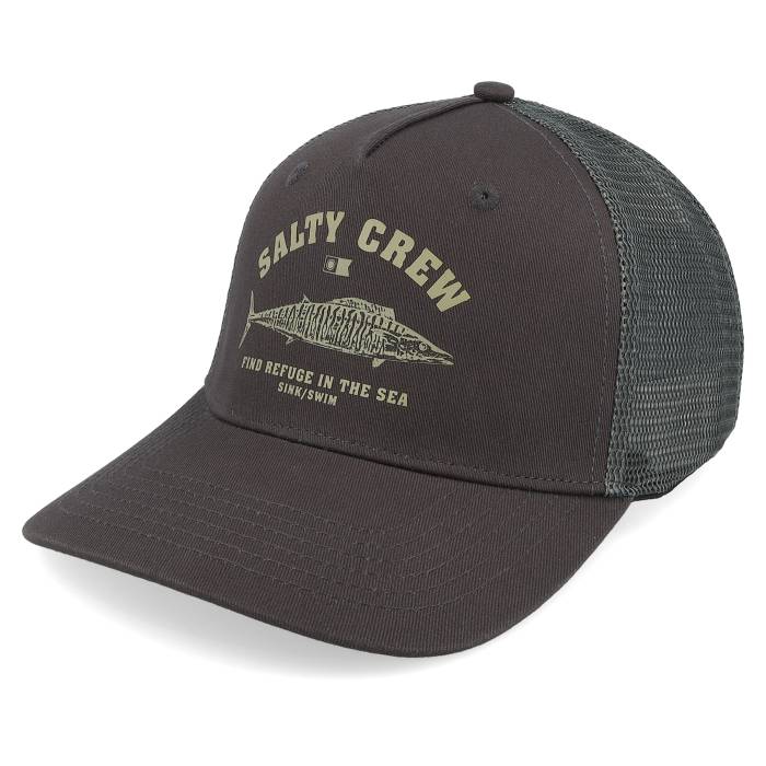 ソルティークルー Salty Crew 【 Wahoo Stamp Retro Charcoal A-Frame Trucker Men Grey 】 レトロ チ..