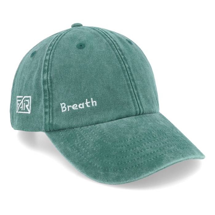 【★スーパーSALE★3/11深夜2時迄】Fair 【 Breath Side Logo Washed Green Dad Cap Men Green 】 ロゴ green 緑・グリーン キャップ 帽子 バッグ 小物 ブランド雑貨 帽子 メンズ帽子 キャップ メンズ green 緑・グリーン