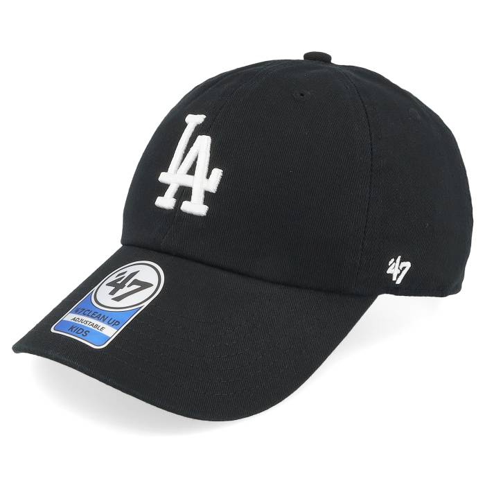 フォーティーセブンブランド 47 Brand 【 Kids Los Angeles Dodgers Clean Up Black Adjustable Kids Black 】 ドジャース 黒色 ブラック キッズ ベビー マタニティ キッズファッション 帽子 キャップ ジュニア キ