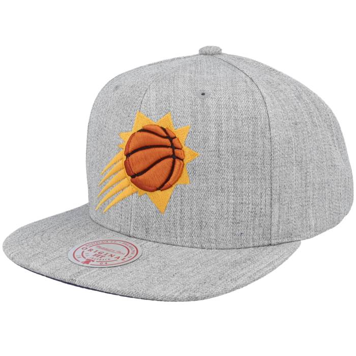 【★スーパーSALE★3/11深夜2時迄】ミッチェル&ネス Mitchell & Ness 【 Phoenix Suns Team Heather 2.0 Grey Heather Snapback Men Grey 】 フェニックス サンズ Team チーム heather ヘザー 灰色 グレー Snapback スナップバック バッグ バッグ 小物 ブラン