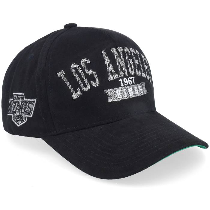 ミッチェル&ネス Mitchell & Ness 【 Los Angeles Kings Shady Suede Pro Vintage Black A-Frame Adjustable Men Black 】 Kings キングス スエード・スウェード プロ vintage ビンテージ・ヴィンテージ 黒色 ブラック バッグ