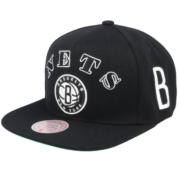 【★スーパーSALE★3/11深夜2時迄】ミッチェル&ネス Mitchell & Ness 【 Brooklyn Nets My Squad Black Snapback Men Black 】 ブルックリン ネッツ 黒色 ブラック Snapback スナップバック バッグ バッグ 小物 ブランド雑貨 帽子 メンズ帽子 キャッ