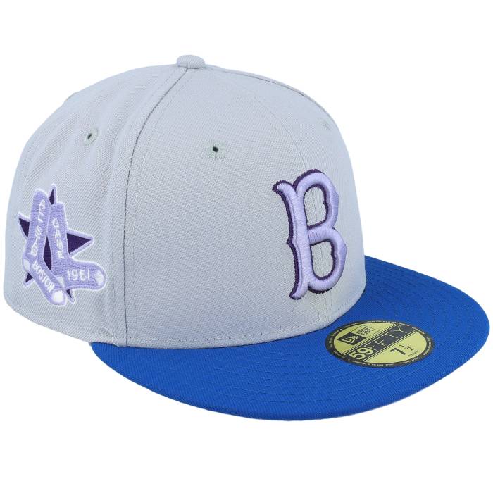 楽天スニケス【★スーパーSALE★12/11深夜2時迄】ニューエラ New Era 【 Boston Red Sox Blueberry Scoop 59Fifty 61 All Star Game Grey/Blue Fitted Men Grey 】 ボストン Red 赤・レッド Game ゲーム バッグ 小物 ブランド雑貨 帽子 メンズ帽子 キャップ メンズ 灰色 グ