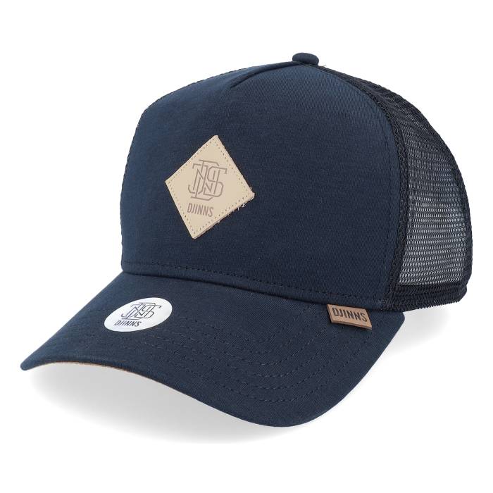 Djinns 【 Hft Cap Jersey Patch Black Trucker Men Black 】 キャップ 帽子 ジャージ 黒色 ブラック トラッカー バッグ 小物 ブランド雑貨 帽子 メンズ帽子 キャップ メンズ 黒色 ブラック