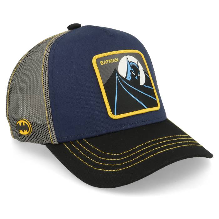 Capslab 【 Dc Comics Batman Blue/Brown Trucker Men Blue 】 DC ディーシー コミックス トラッカー バッグ 小物 ブランド雑貨 帽子 メンズ帽子 キャップ メンズ 青色 ブルー