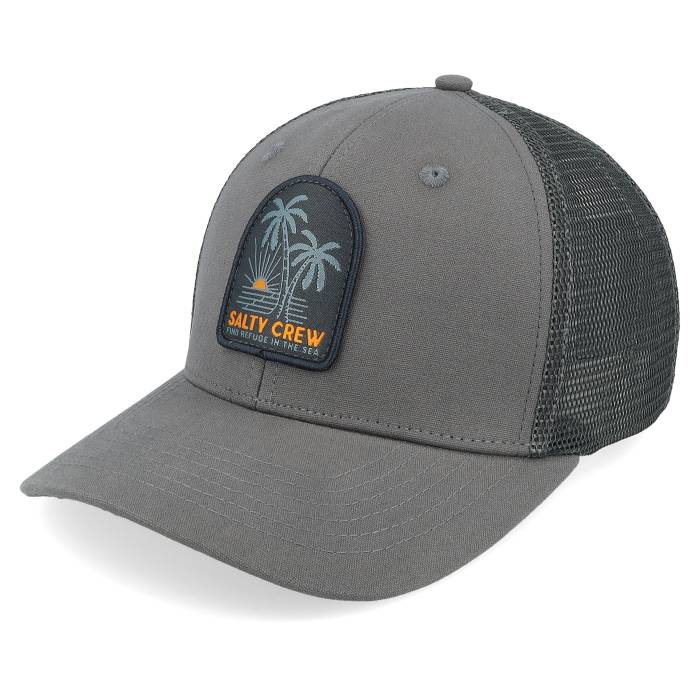 ソルティークルー Salty Crew 【 Palmdale Retro Charcoal Trucker Men Grey 】 レトロ チャコール トラッカー バッグ 小物 ブランド雑貨 帽子 メンズ帽子 キャップ メンズ 灰色 グレー