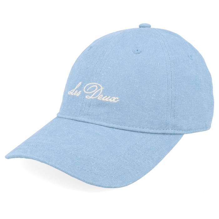 Les Deux 【 Washed Denim Blue Dad Cap Men Blue 】 デニム 青色 ブルー キャップ 帽子 バッグ 小物 ブランド雑貨 帽子 メンズ帽子 キャップ メンズ 青色 ブルー