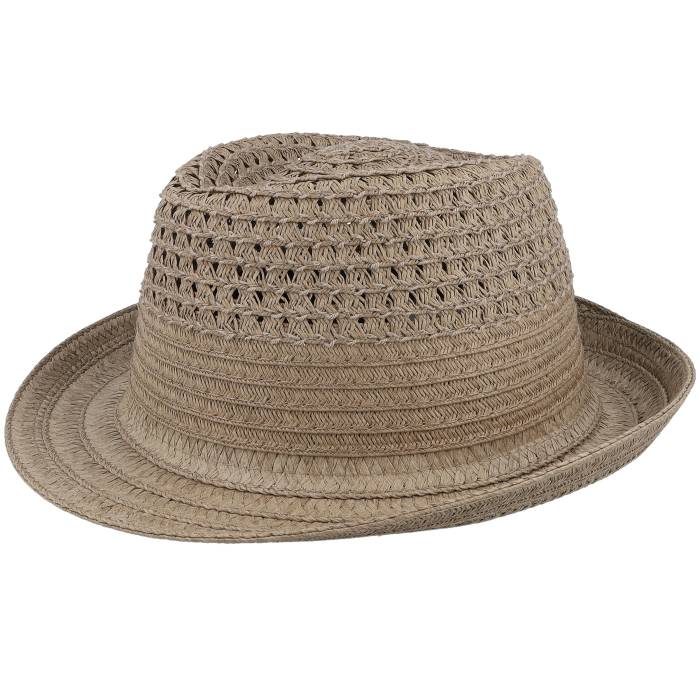 Seeberger 【 Straw Borten Mix Taupe Trilby Men Brown 】 バッグ 小物 ブランド雑貨 帽子 メンズ帽子 ハット メンズ 茶色 ブラウン